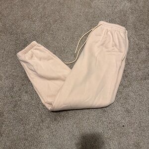 Women's Cream Jogger Pants